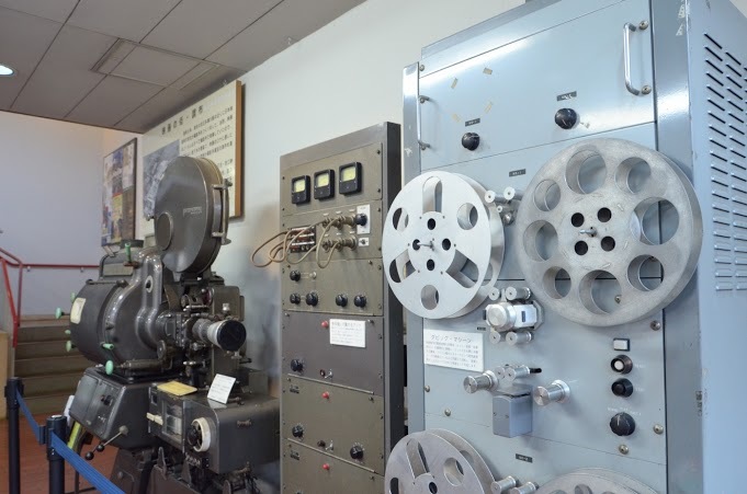 郷土博物館で展示されている映写機