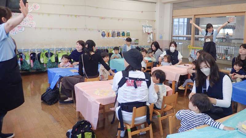 調布白菊幼稚園の未就園児向けプログラム親子で遊ぼう！