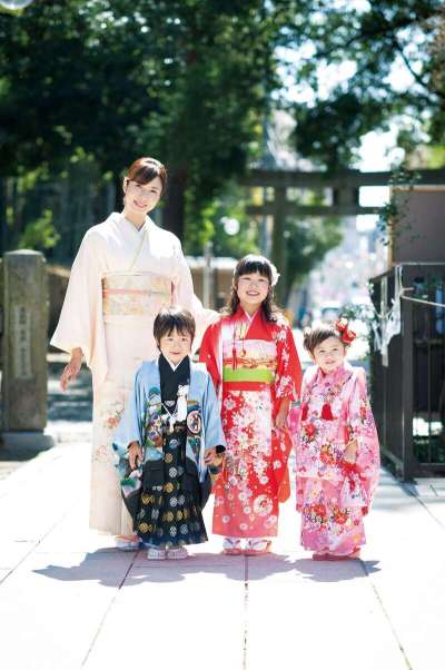 布多天神社で七五三詣り