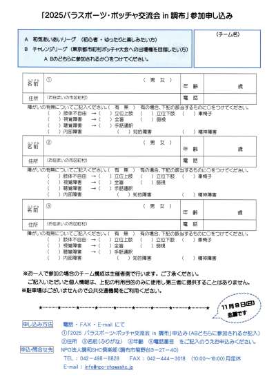 チラシ裏面