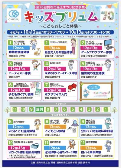 調布市商工まつりで助産師体験♪の画像