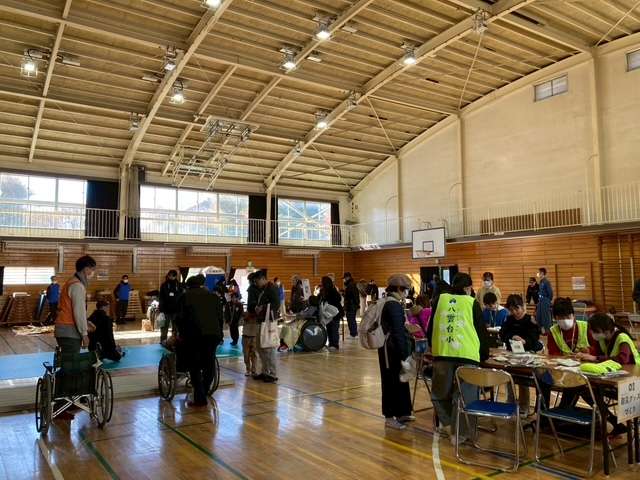 体育館の様子