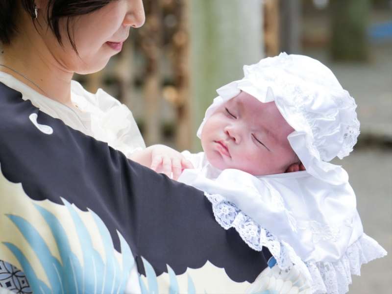 お宮参りの出張撮影 お手軽な掛け着レンタルがスタート画像