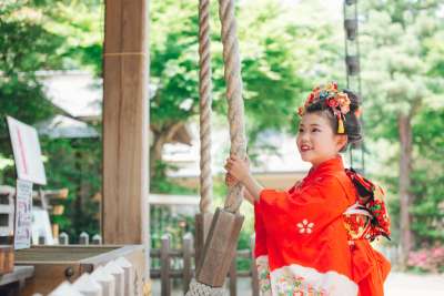 七五三の着付け・ヘアメイク予約受付中の画像