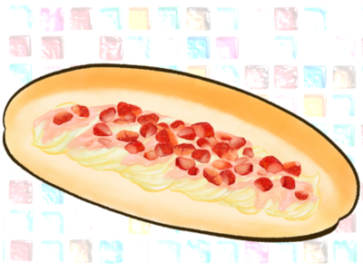 いちごミルク・コッペパン