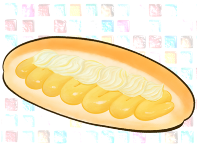 クリームのコッペパン