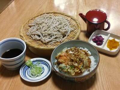限定ご飯セット　かき揚げ丼セット（温・冷）