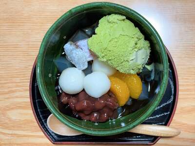 クリーム白玉あんみつ